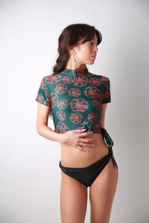 画像2: 【SALE40％OFF】サイドリボンラッシュガード