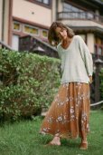 画像15: 【30%off】FLOWER SHELL ロングスカート