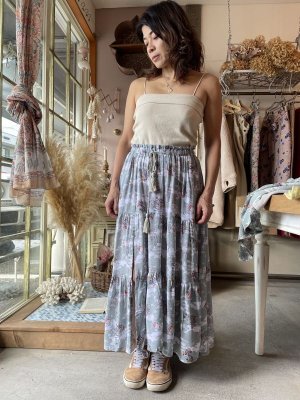 画像6: 【50%OFF】レトロプリントロングスカート