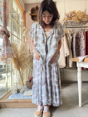 画像8: 【50%OFF】レトロプリントロングスカート