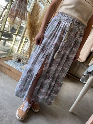 画像9: 【50%OFF】レトロプリントロングスカート