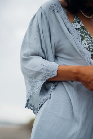 画像2: 【50％OFF】カットワークレースガウン