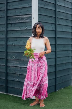 画像3: 40％off フラワーバンダナロングスカート 