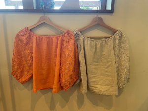 画像16: 【20％OFF】カットワークレースオフショルトップス