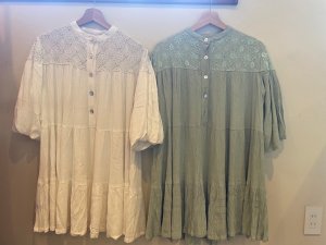 画像12: 【20％OFF】カットワークロングブラウス