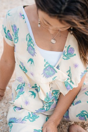 画像2: 【20%OFF】YumiYamada✖️Leonaプロテアプリントトップス