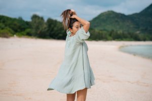 画像2: 【20％OFF】カットワークロングブラウス