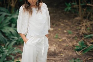 画像3: 【20％OFF】カットワークレースオフショルトップス