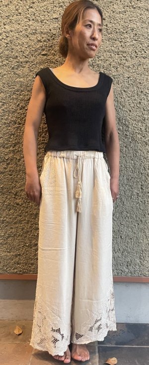 画像6: 【2026春夏予約商品】カットワークレースパンツ