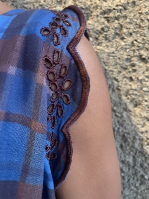 画像4: 【2026春夏予約商品】カットワークレースチェックワンピース