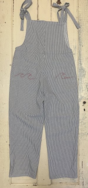 画像7: 【2026春夏予約商品】リネン混サロペット/ヒッコリーサロペット