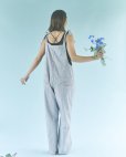 画像4: 【2026春夏予約商品】リネン混サロペット/ヒッコリーサロペット (4)