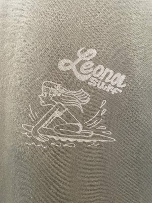 画像2: RYU AMBE×LEONA SURF BEACH  PRINT 　LONGTEE