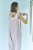 画像16: 【2026春夏予約商品】リネン混サロペット/ヒッコリーサロペット (16)