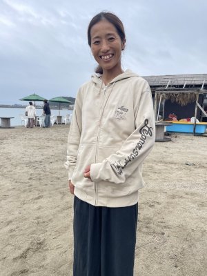 画像1: RYU AMBE×LEONA SURF BEACH  PRINT 　フルジップパーカー