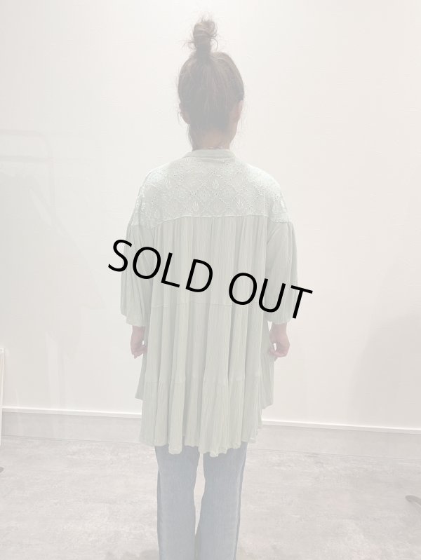 画像10: 【20％OFF】カットワークロングブラウス