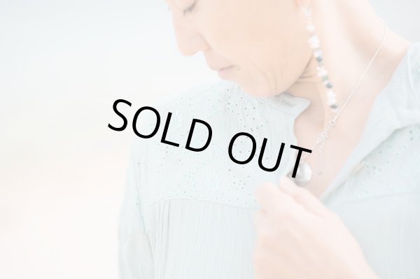 画像6: 【20％OFF】カットワークロングブラウス