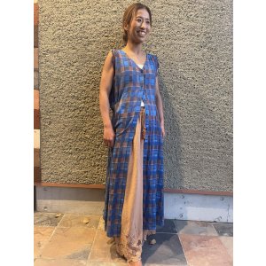 画像: 【2026春夏予約商品】カットワークレースチェックワンピース