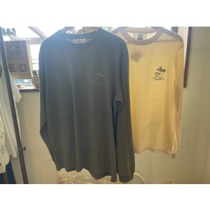 画像: RYU AMBE×LEONA SURF BEACH  PRINT 　LONGTEE