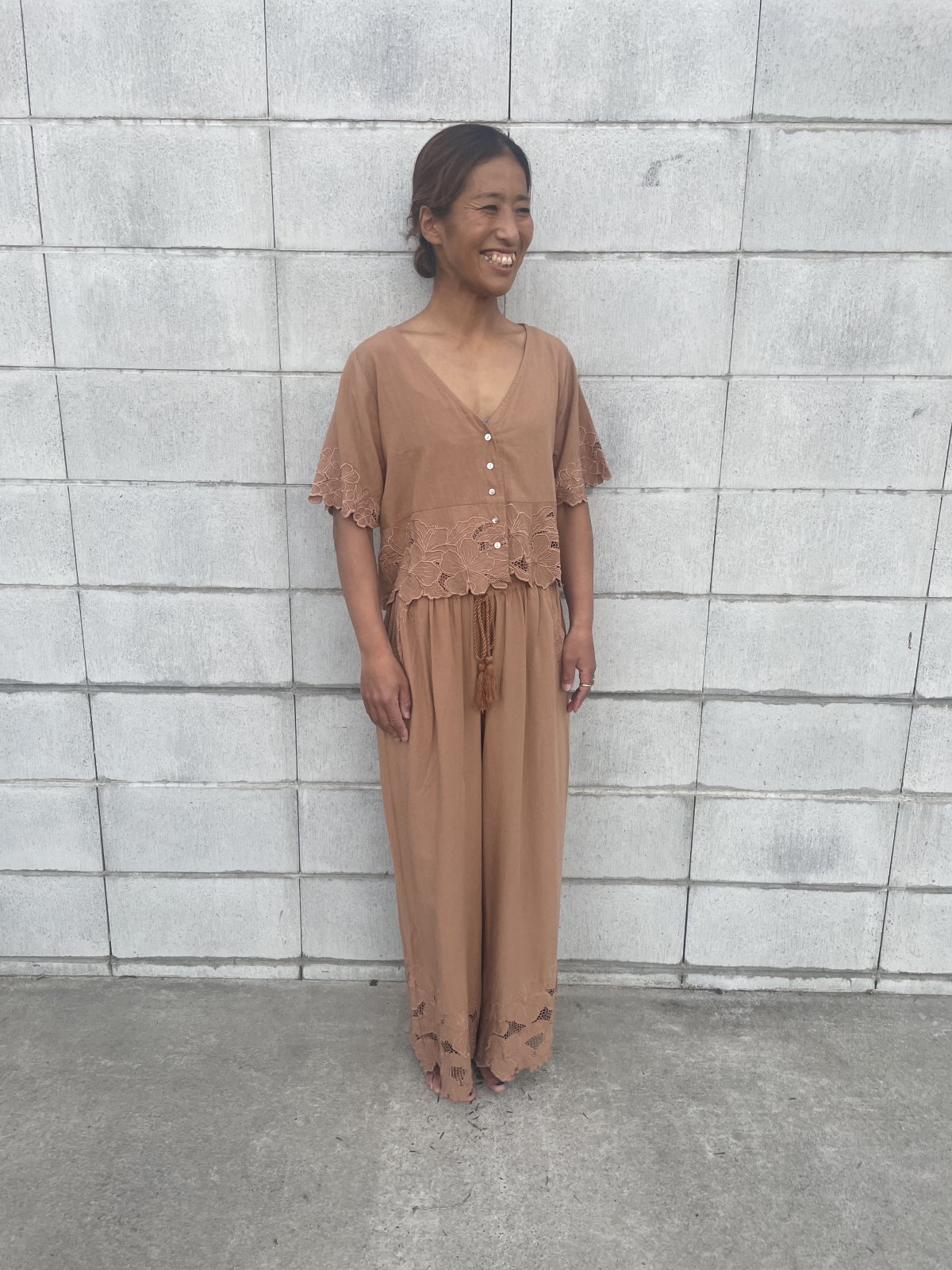 画像3: 【2026春夏予約商品】カットワーク半袖トップス