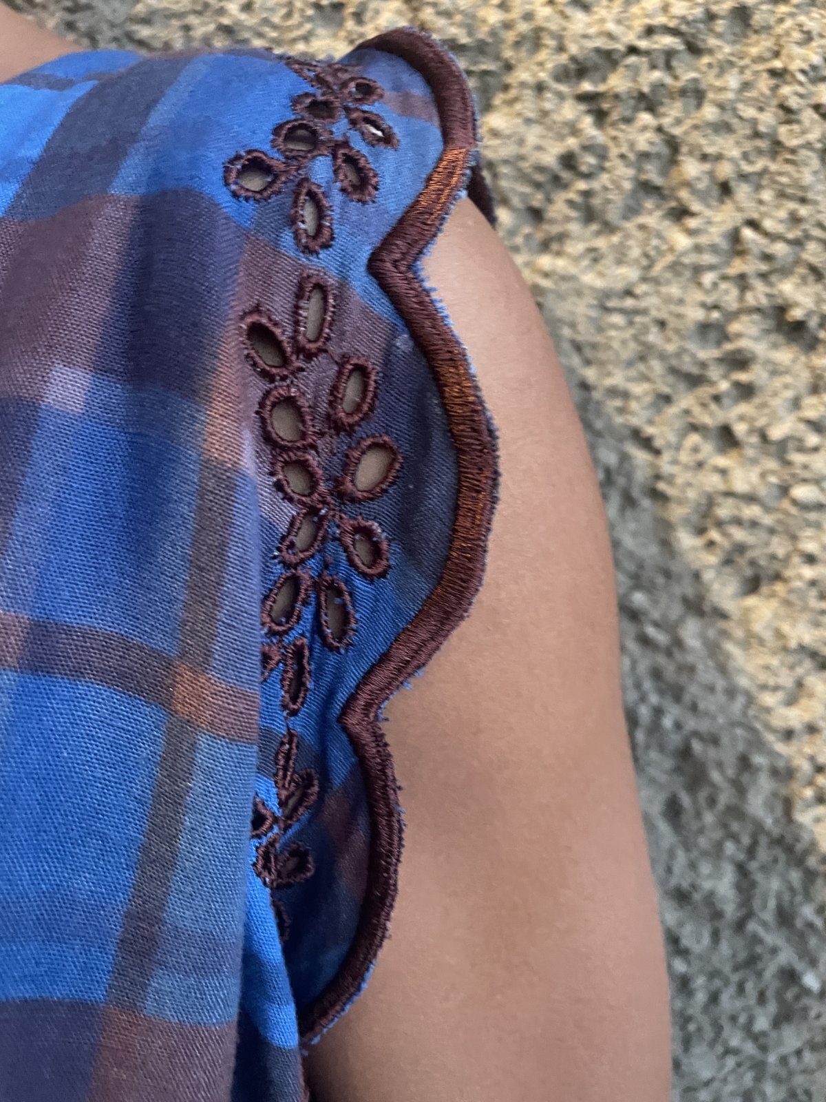 画像4: 【2026春夏予約商品】カットワークレースチェックワンピース