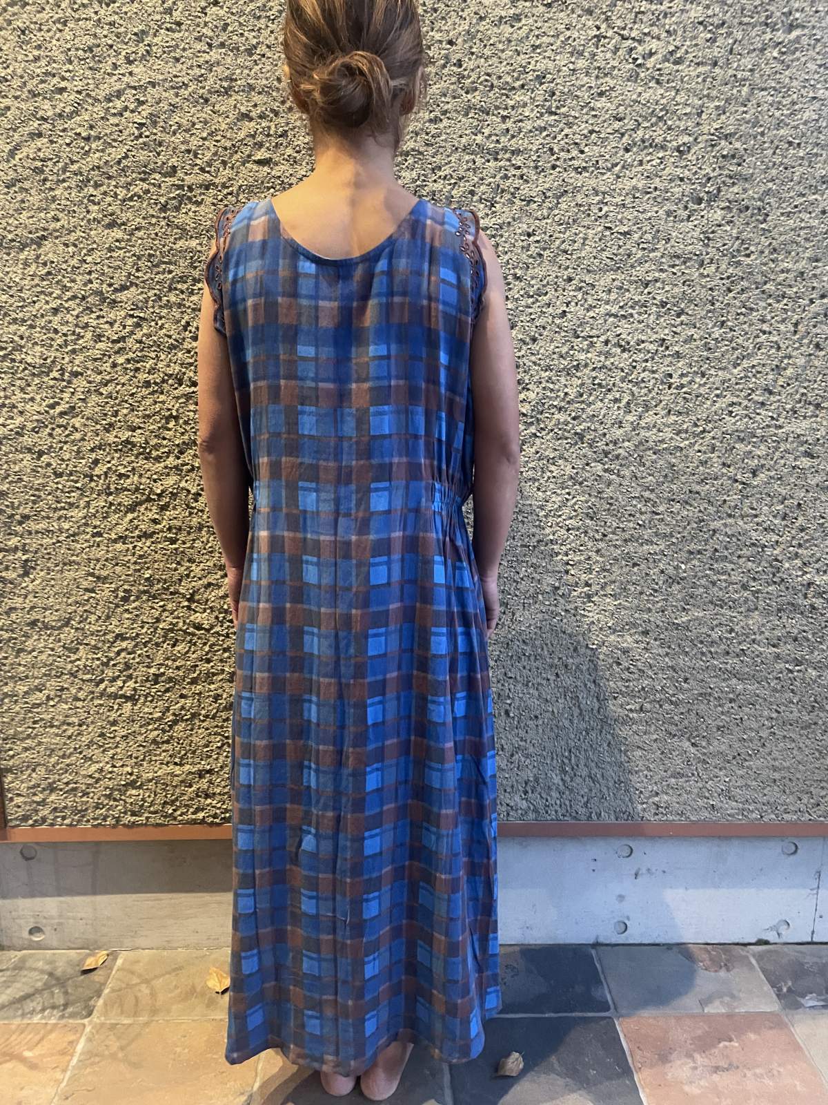 画像3: 【2026春夏予約商品】カットワークレースチェックワンピース