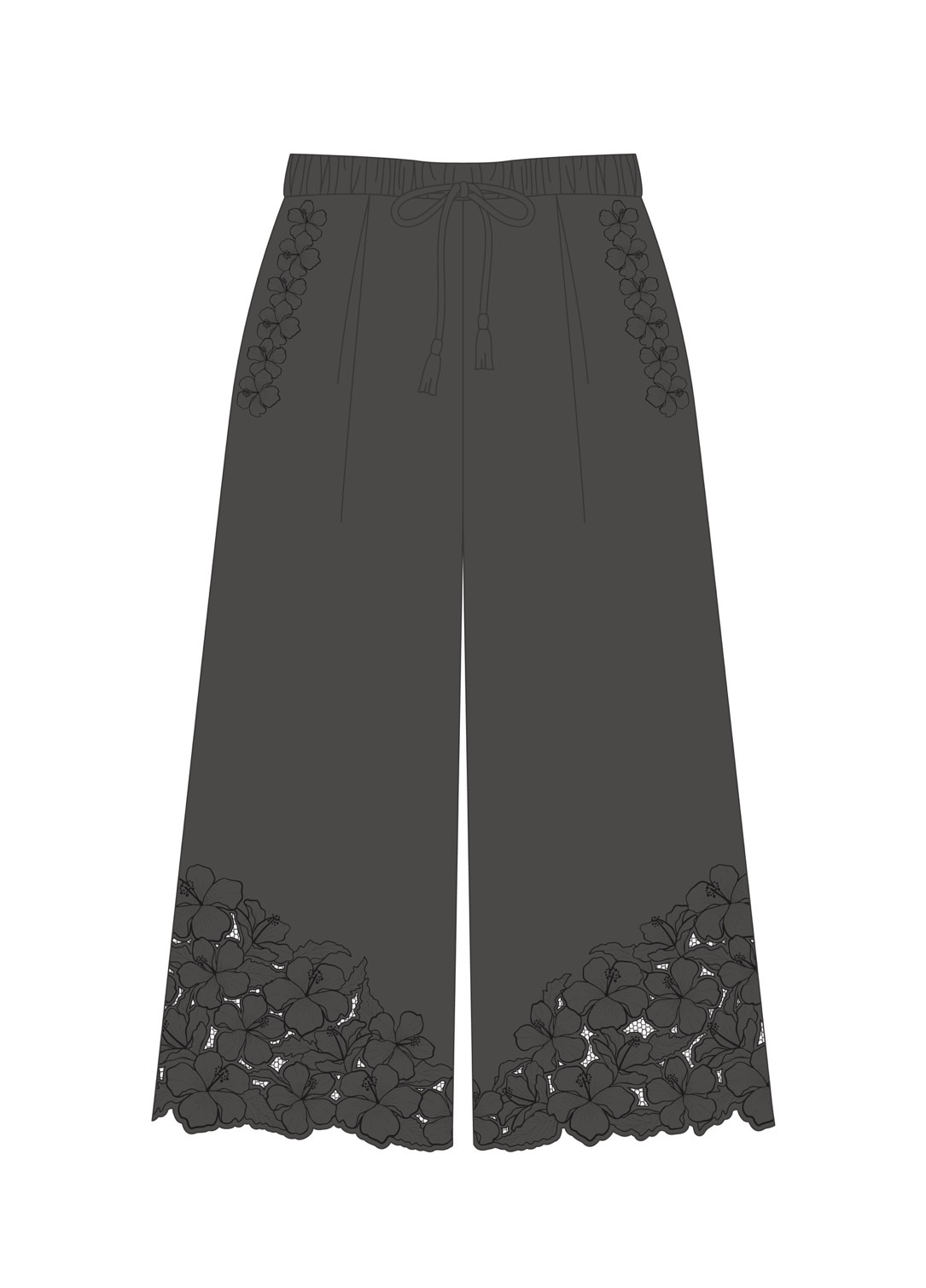 画像8: 【2026春夏予約商品】カットワークレースロングパンツ