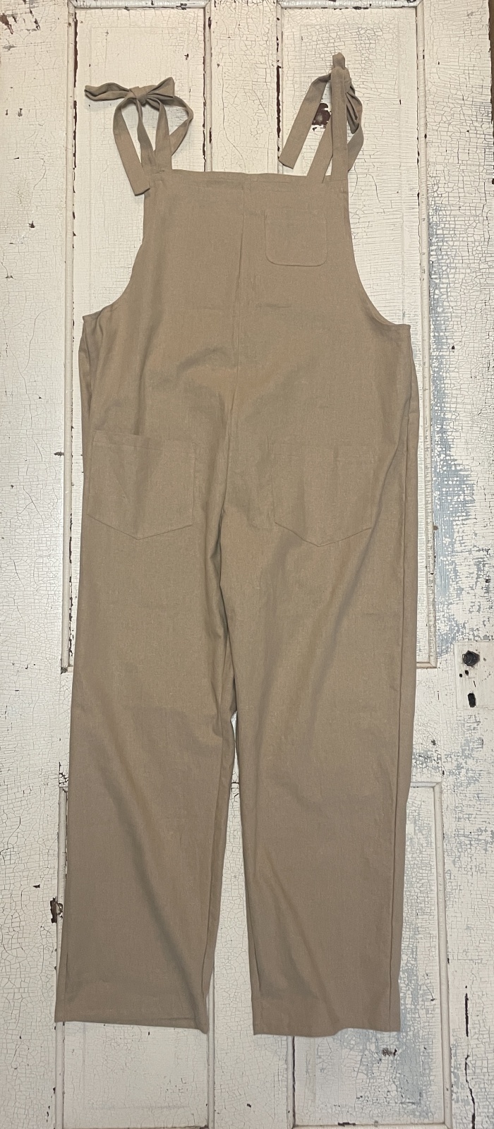 画像13: 【2026春夏予約商品】リネン混サロペット/ヒッコリーサロペット