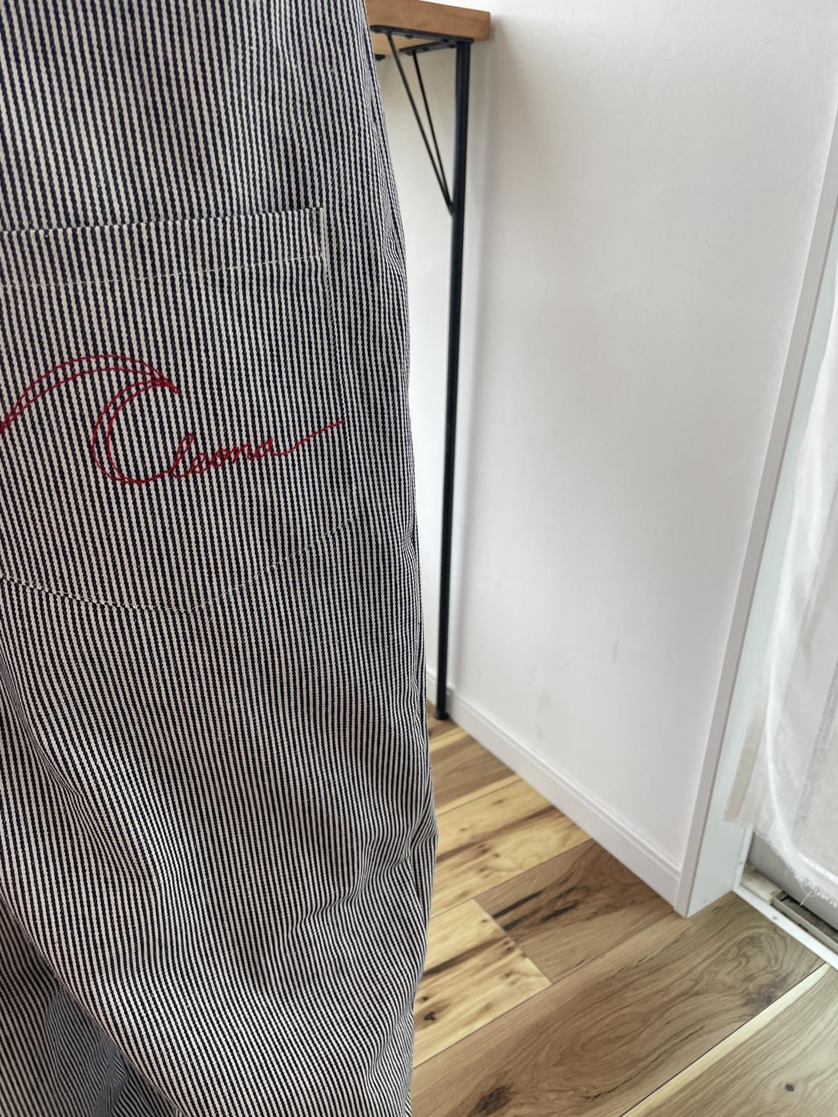 画像9: 【2026春夏予約商品】リネン混サロペット/ヒッコリーサロペット