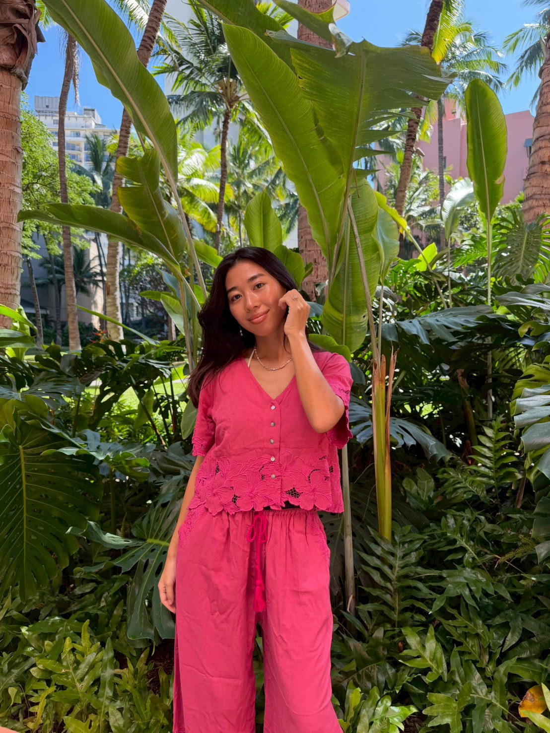 画像2: 【2026春夏予約商品】カットワーク半袖トップス